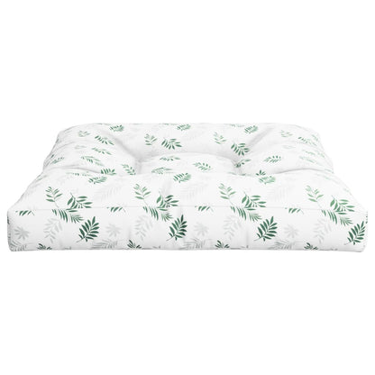 Cuscino per Pallet con Motivo a Foglie 80x80x12 cm in Tessuto | homemem39