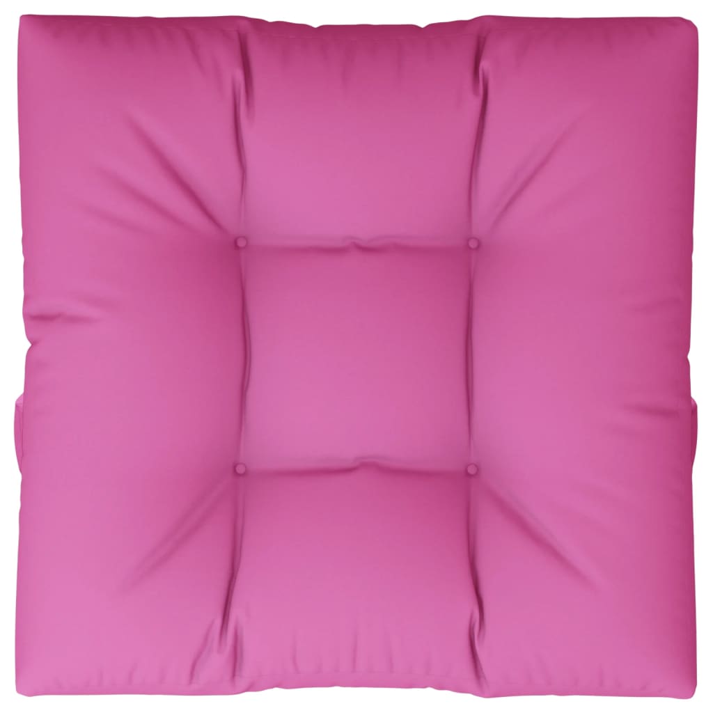 Cuscino per Pallet Rosa 80x80x12 cm in Tessuto