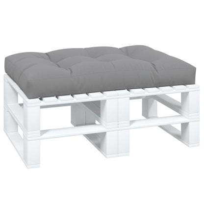 Cuscino per Pallet Grigio 120x80x12 cm in Tessuto