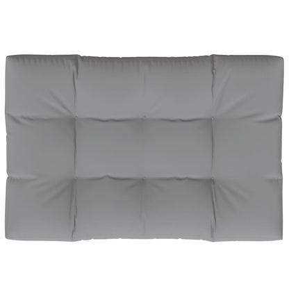 Cuscino per Pallet Grigio 120x80x12 cm in Tessuto