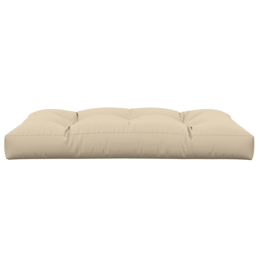 Cuscino per Pallet Beige 120x80x12 cm in Tessuto
