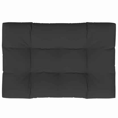 Cuscino per Pallet Nero 120x80x12 cm in Tessuto