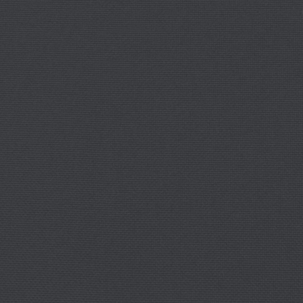Cuscino per Pallet Nero 120x80x12 cm in Tessuto