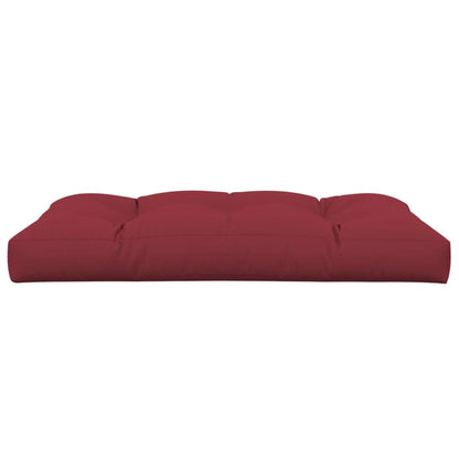 Cuscino per Pallet 120 x 80 x 12 cm Rosso Vino in Tessuto