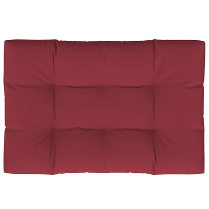 Cuscino per Pallet 120 x 80 x 12 cm Rosso Vino in Tessuto