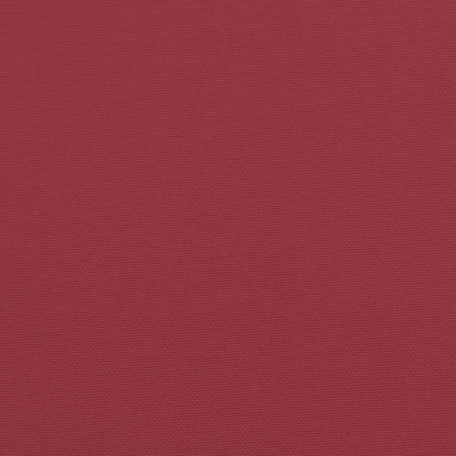 Cuscino per Pallet 120 x 80 x 12 cm Rosso Vino in Tessuto