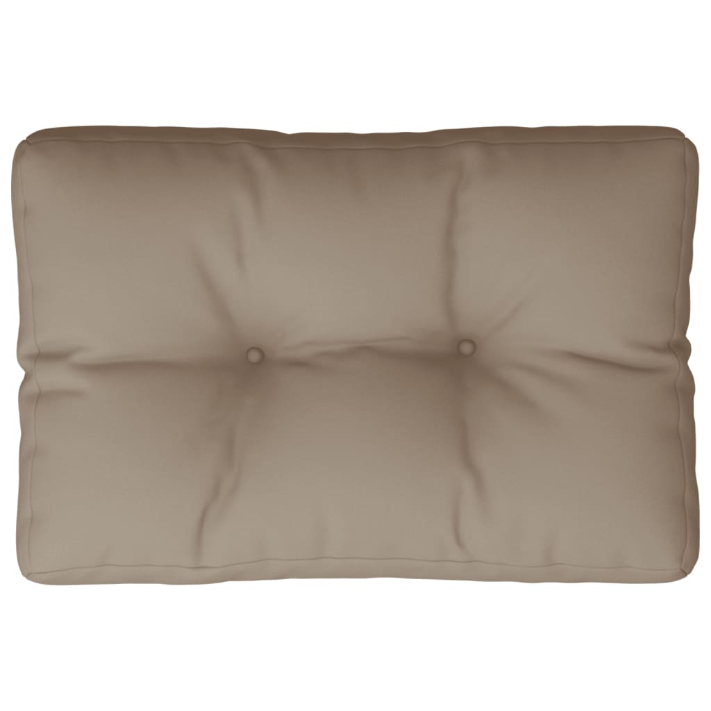 Cuscino per Pallet Tortora 50x40x12 cm in Tessuto | homemem39