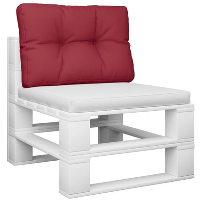 Cuscino per Pallet Rosso Vino 50x40x12 cm in Tessuto | homemem39