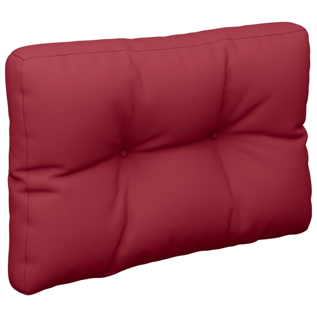 Cuscino per Pallet Rosso Vino 50x40x12 cm in Tessuto