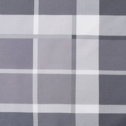 Cuscino per Pallet a Quadri Grigi 50x40x12 cm in Tessuto