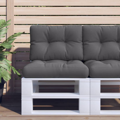 Cuscino per Pallet Antracite 60x40x12 cm in Tessuto | homemem39