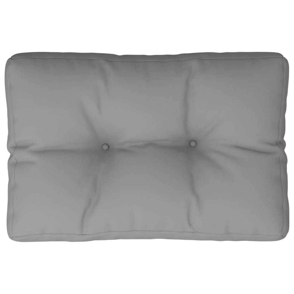 Cuscino per Pallet Grigio 60x40x12 cm in Tessuto | homemem39