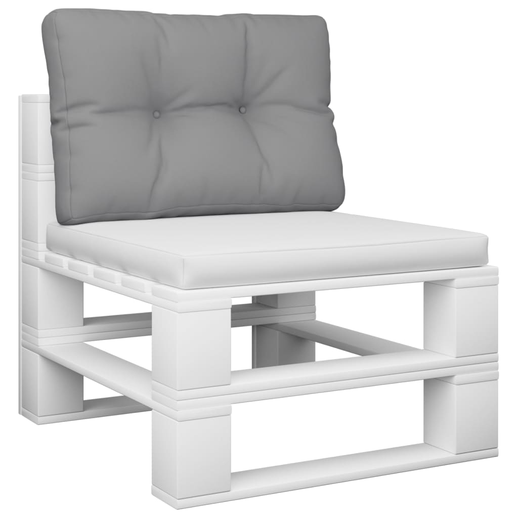 Cuscino per Pallet Grigio 60x40x12 cm in Tessuto | homemem39