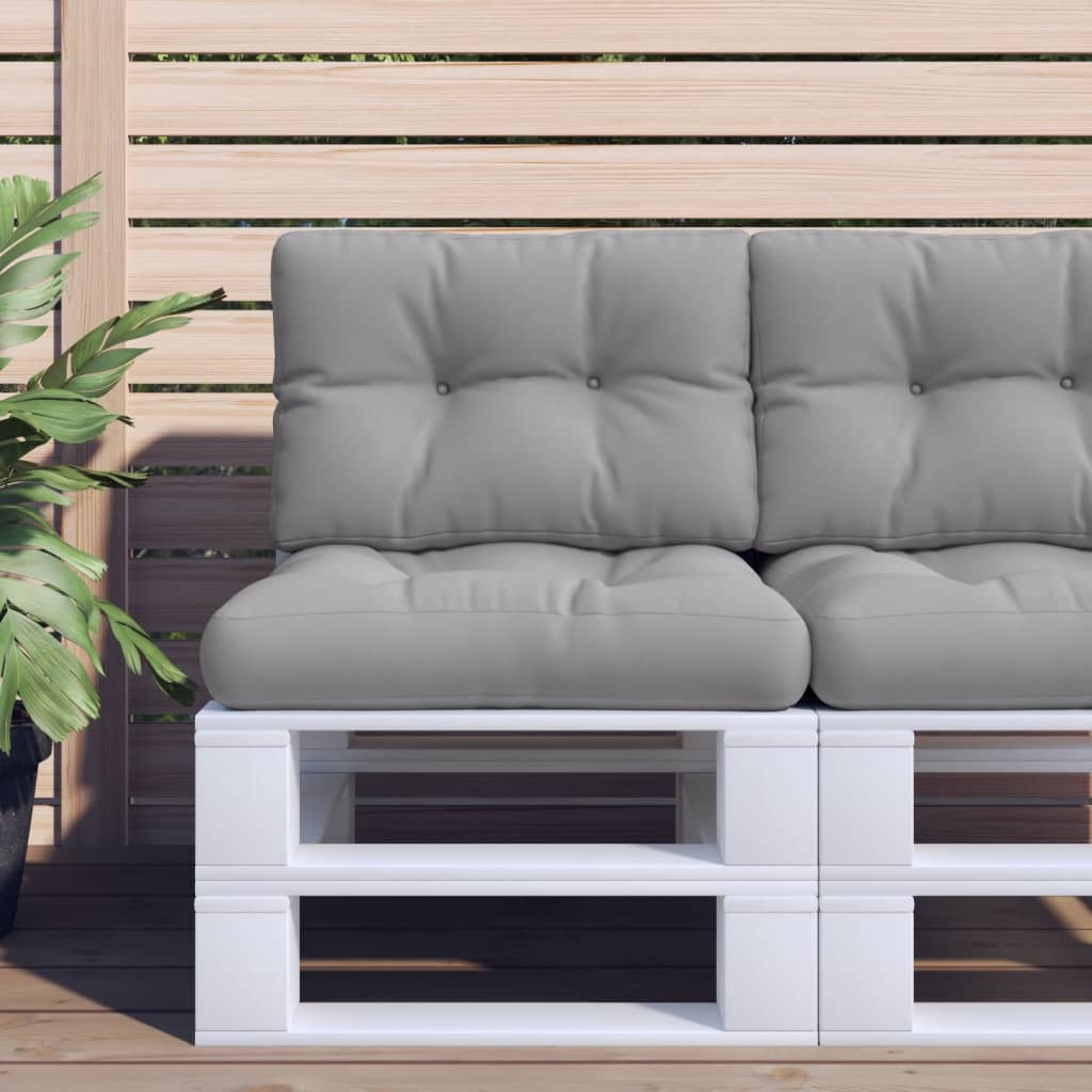 Cuscino per Pallet Grigio 60x40x12 cm in Tessuto | homemem39