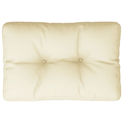 Cuscino per Pallet Crema 60x40x12 cm in Tessuto | homemem39
