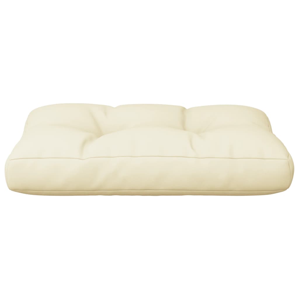 Cuscino per Pallet Crema 60x40x12 cm in Tessuto | homemem39