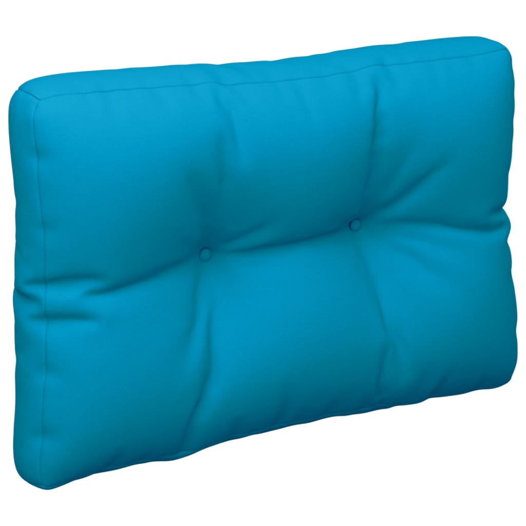 Cuscino per Pallet Blu Chiaro 60x40x12 cm in Tessuto