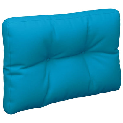 Cuscino per Pallet Blu Chiaro 60x40x12 cm in Tessuto