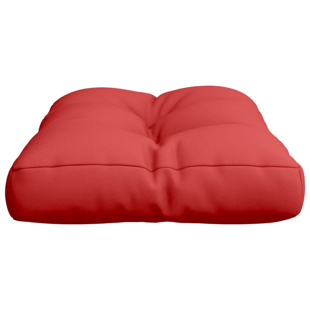 Cuscino per Pallet Rosso 60x40x12 cm in Tessuto