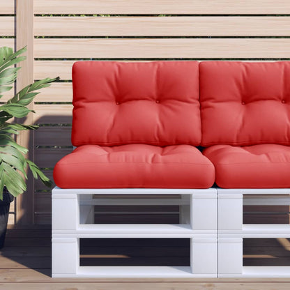 Cuscino per Pallet Rosso 60x40x12 cm in Tessuto | homemem39