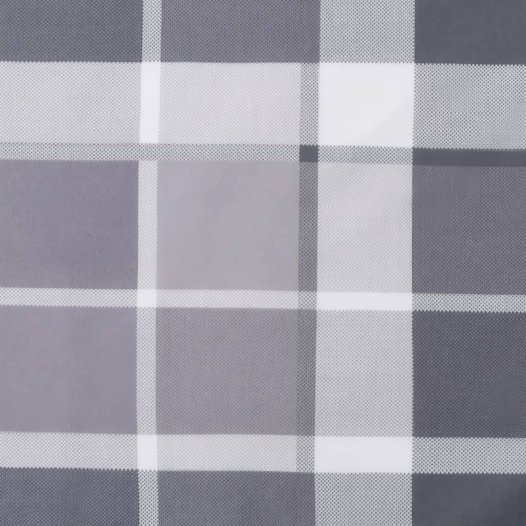 Cuscino per Pallet a Quadri Grigi 60x40x12 cm in Tessuto