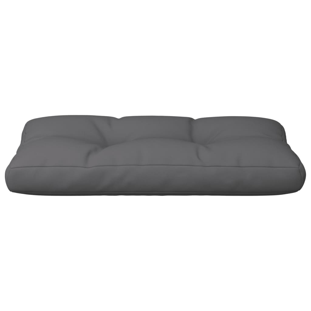 Cuscino per Pallet Antracite 70x40x12 cm in Tessuto | homemem39