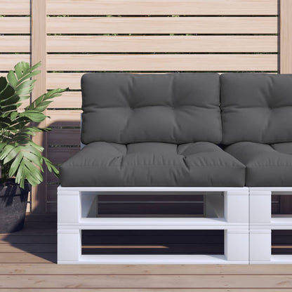 Cuscino per Pallet Antracite 70x40x12 cm in Tessuto | homemem39