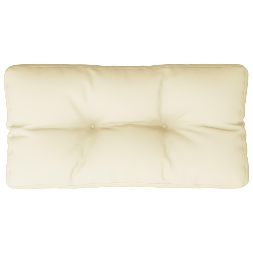 Cuscino per Pallet Crema 70x40x12 cm in Tessuto