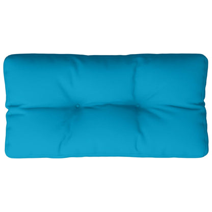 Cuscino per Pallet Blu Chiaro 70x40x12 cm in Tessuto