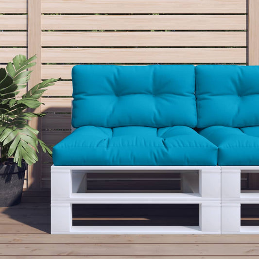 Cuscino per Pallet Blu Chiaro in Tessuto