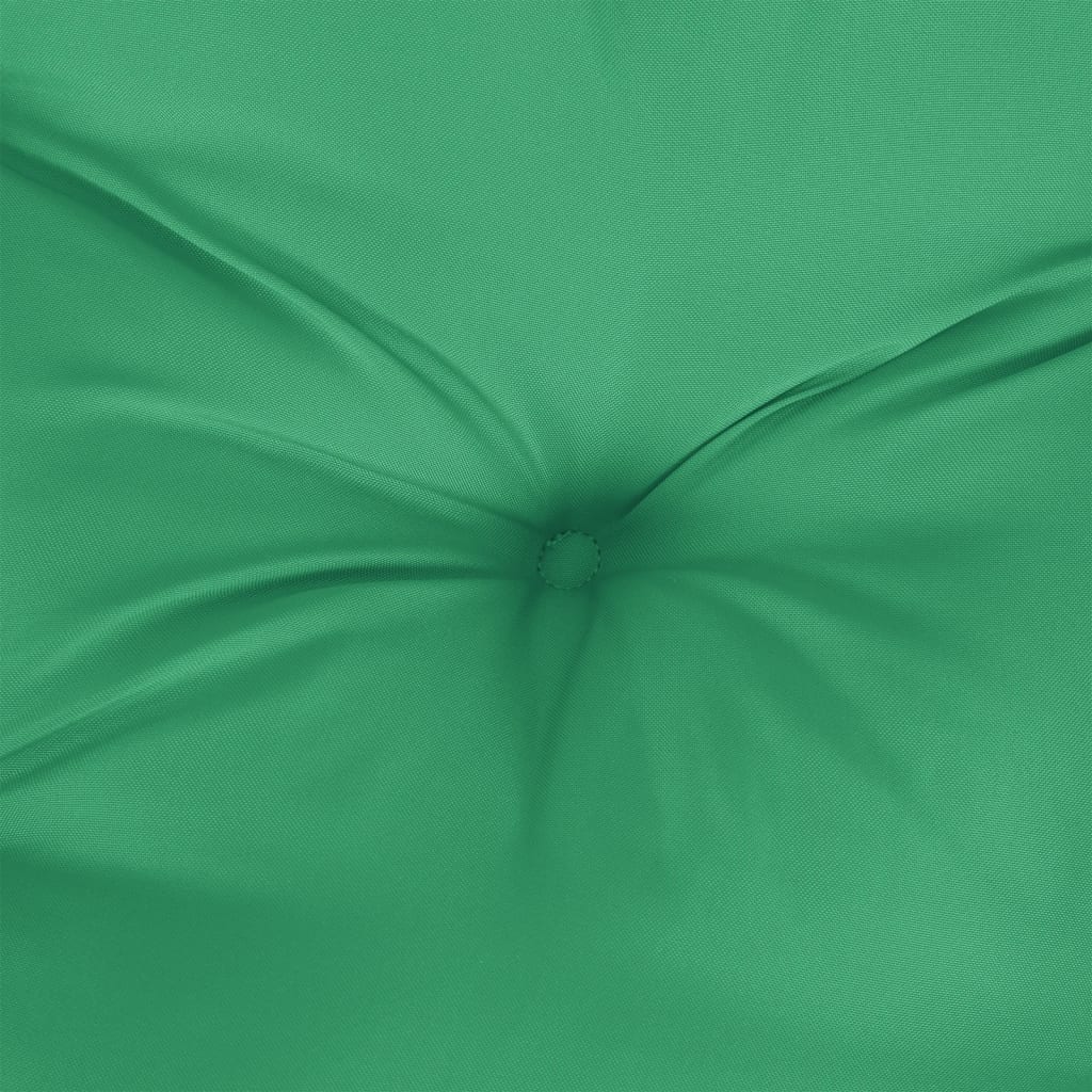 Cuscino per Pallet Verde 70x40x12 cm in Tessuto