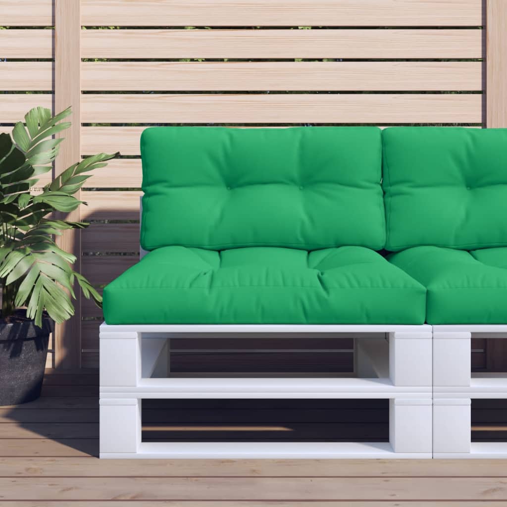 Cuscino per Pallet Verde 70x40x12 cm in Tessuto | homemem39