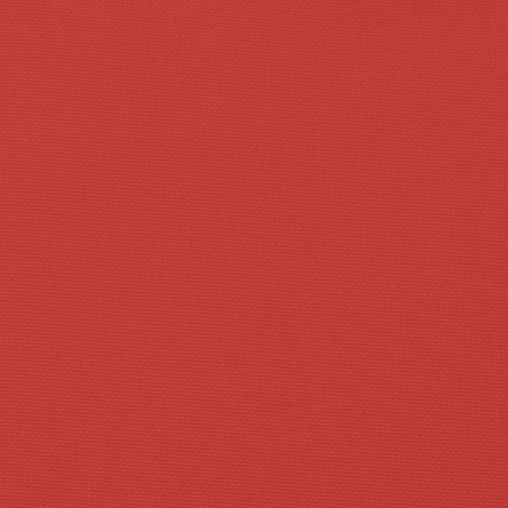 Cuscino per Pallet Rosso 70x40x12 cm in Tessuto
