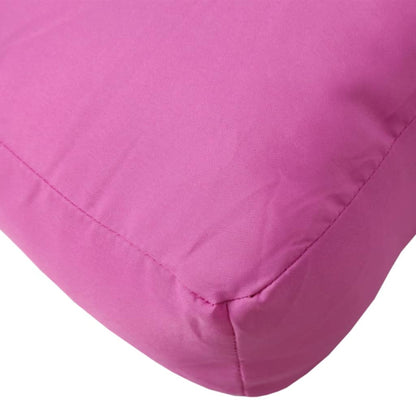 Cuscino per Pallet Rosa 70x40x12 cm in Tessuto