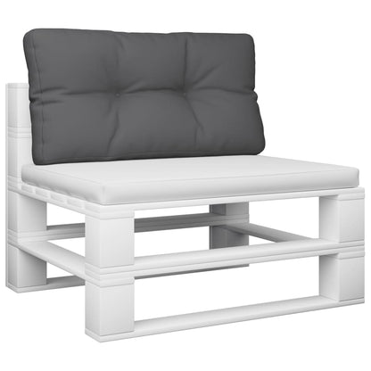 Cuscino per Pallet Antracite 80x40x12 cm in Tessuto | homemem39