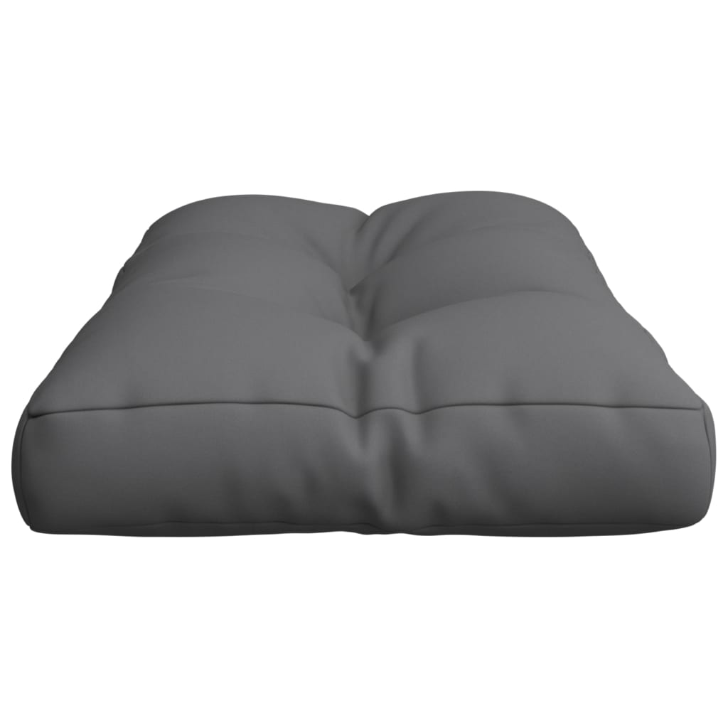 Cuscino per Pallet Antracite 80x40x12 cm in Tessuto | homemem39