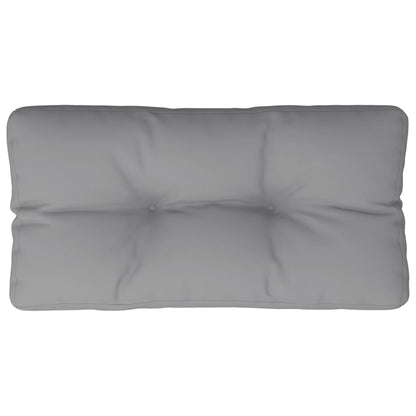 Cuscino per Pallet Grigio 80x40x12 cm in Tessuto