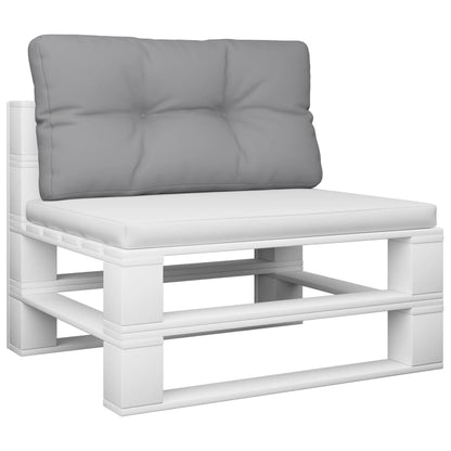 Cuscino per Pallet Grigio 80x40x12 cm in Tessuto