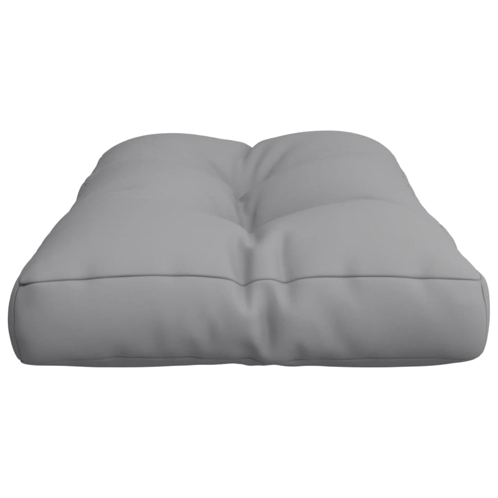 Cuscino per Pallet Grigio 80x40x12 cm in Tessuto