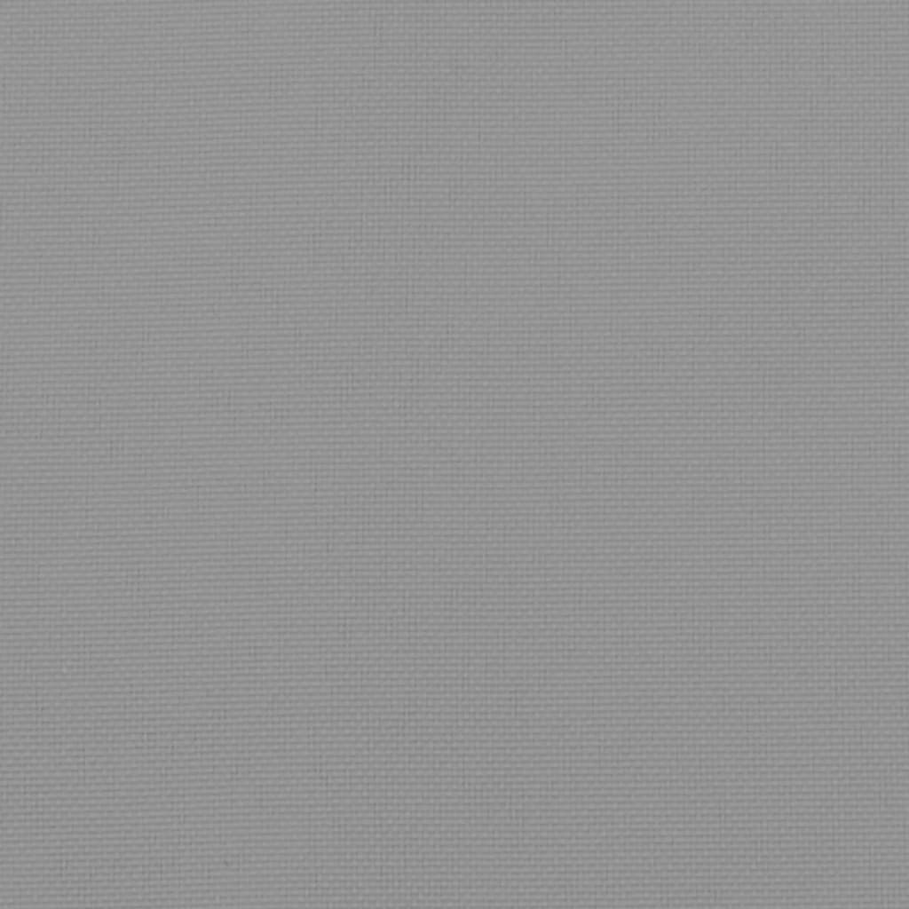 Cuscino per Pallet Grigio 80x40x12 cm in Tessuto