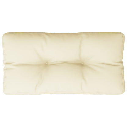 Cuscino per Pallet Crema 80x40x12 cm in Tessuto