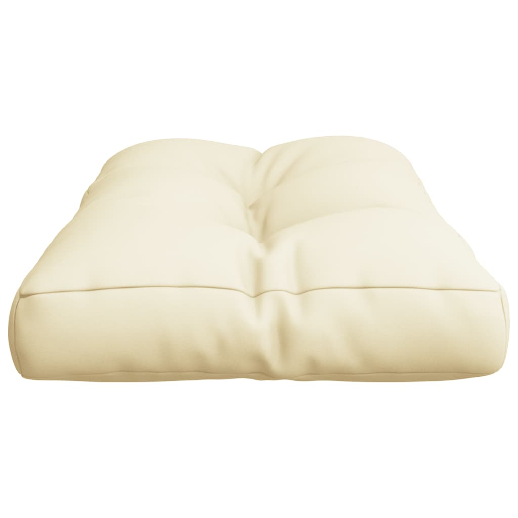 Cuscino per Pallet Crema 80x40x12 cm in Tessuto
