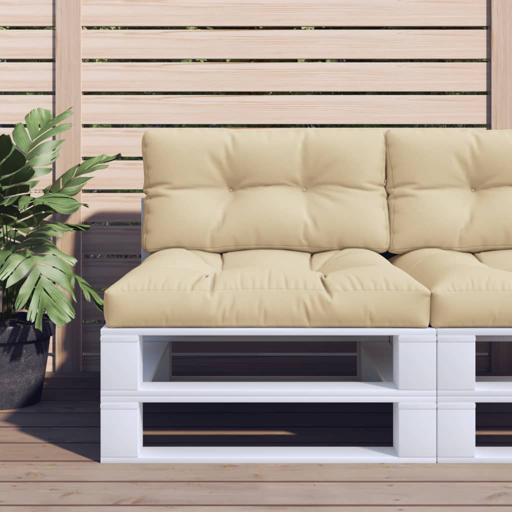 Cuscino per Pallet Beige 80x40x12 cm in Tessuto | homemem39