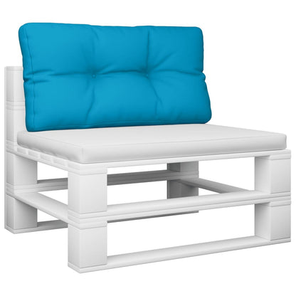 Cuscino per Pallet Blu Chiaro 80x40x12 cm in Tessuto | homemem39