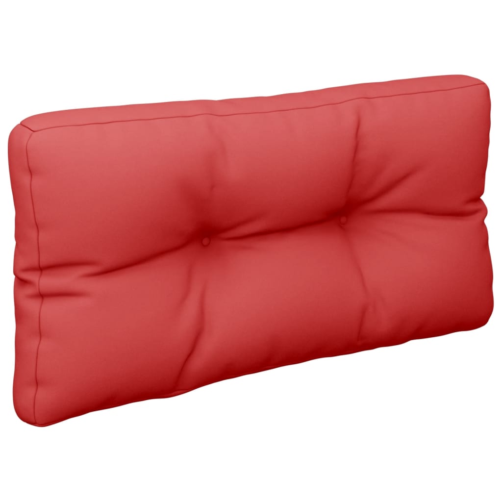 Cuscino per Pallet Rosso 80x40x12 cm in Tessuto