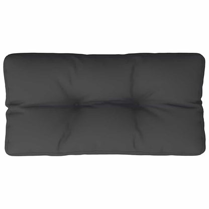 Cuscino per Pallet Nero 80x40x12 cm in Tessuto