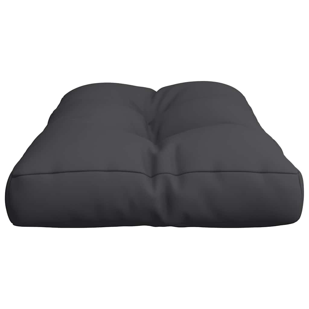 Cuscino per Pallet Nero 80x40x12 cm in Tessuto