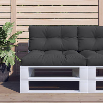 Cuscino per Pallet Nero 80x40x12 cm in Tessuto | homemem39