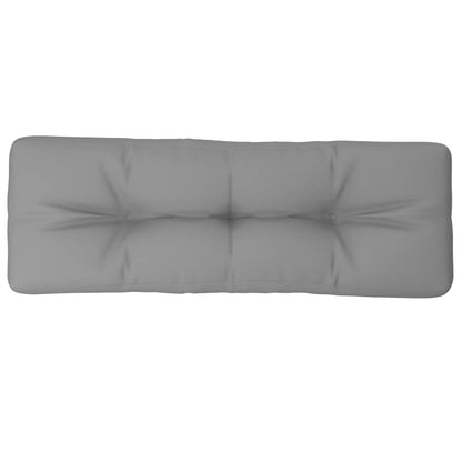 Cuscino per Pallet Grigio 120x40x12 cm in Tessuto