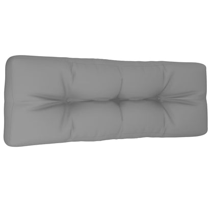 Cuscino per Pallet Grigio 120x40x12 cm in Tessuto